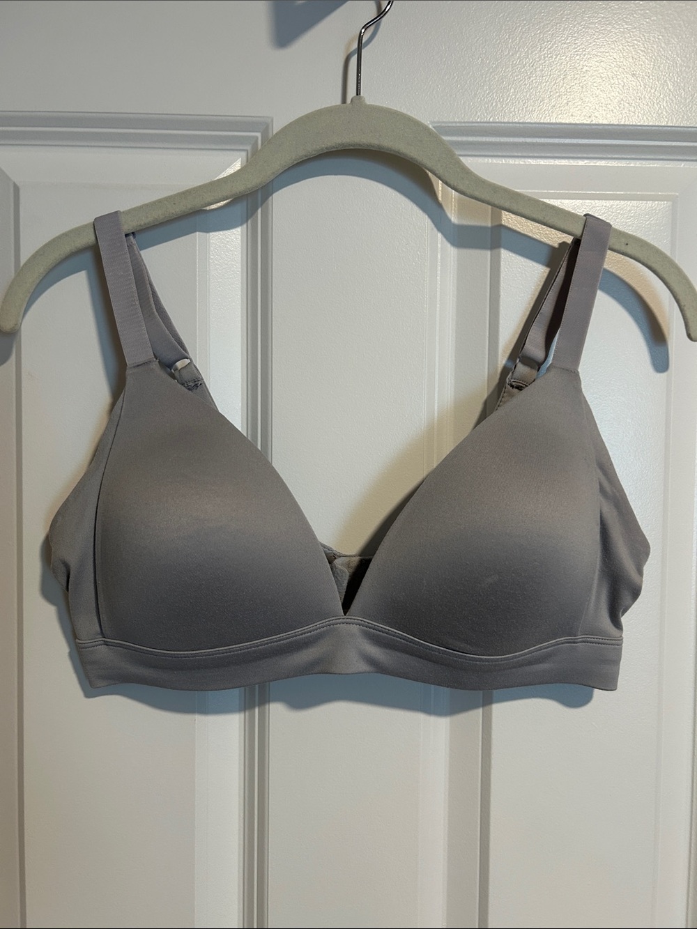 Auden Plunge Smooth Wireless Gray T-Shirt Bra 36B